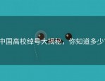 中国高校绰号大揭秘，你知道多少？