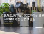 合肥滨湖佳源广场「赏欣书局」计划 2019 年圣诞节试营业