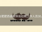 合肥肥西县教体局招聘工作人员30人