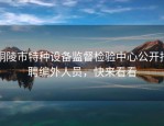 铜陵市特种设备监督检验中心公开招聘编外人员，快来看看