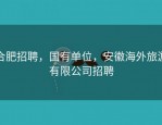 合肥招聘，国有单位，安徽海外旅游有限公司招聘