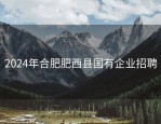 2024年合肥肥西县国有企业招聘