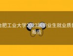 合肥工业大学2023届毕业生就业质量报告