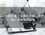 2023 合肥车展 7 月盛大开幕，理想 L8 等众多车型等你来