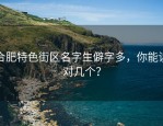 合肥特色街区名字生僻字多，你能读对几个？