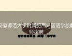 安徽师范大学附属肥西外国语学校教师招聘