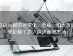 超级水果市场变化：蓝莓、阳光玫瑰等价格下跌，探访合肥市场