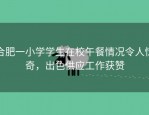 合肥一小学学生在校午餐情况令人惊奇，出色供应工作获赞