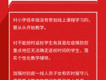 1 月 31 日合肥市教育局发布重要通知：中小学延期开学，开展在线教学