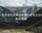 人力资源利用率分析表：优化企业效能的关键