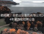 合肥招聘｜合肥公交集团有限公司2024年第四批招聘公告