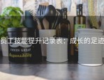 员工技能提升记录表：成长的足迹