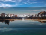 员工档案表：构建高效团队的秘密武器