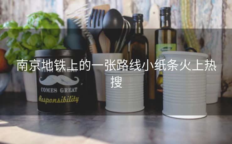 南京地铁上的一张路线小纸条火上热搜 南京地铁上的一张路线小纸条火上热搜