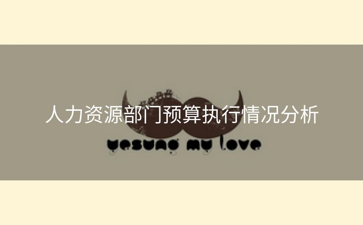 人力资源部门预算执行情况分析 人力资源部门预算执行情况分析