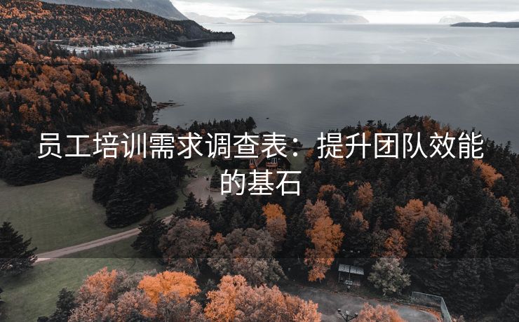 员工培训需求调查表:提升团队效能的基石 员工培训需求调查表:提升团队效能的基石