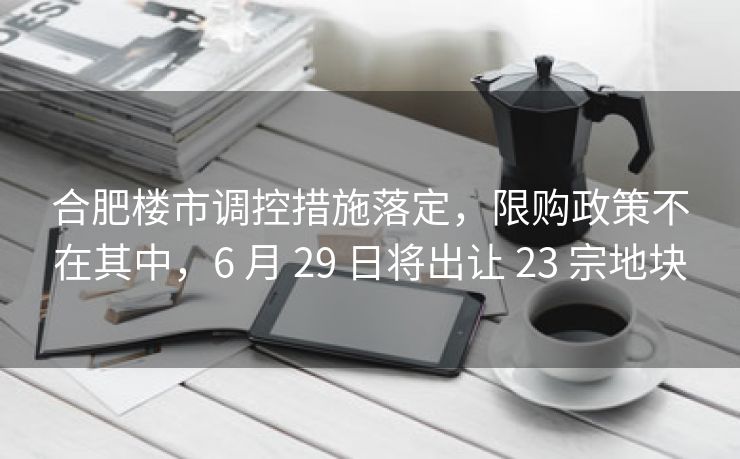 合肥楼市调控措施落定,限购政策不在其中,6 月 29 日将出让 23 宗地块 合肥楼市调控措施落定,限购政策不在其中,6 月 29 日将出让 23 宗地块