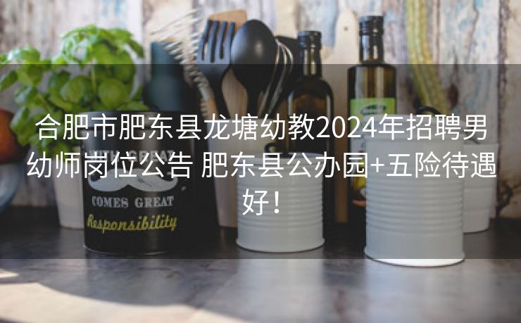 合肥市肥东县龙塘幼教2024年招聘男幼师岗位公告 肥东县公办园+五险待遇好! 合肥市肥东县龙塘幼教2024年招聘男幼师岗位公告 肥东县公办园+五险待遇好!