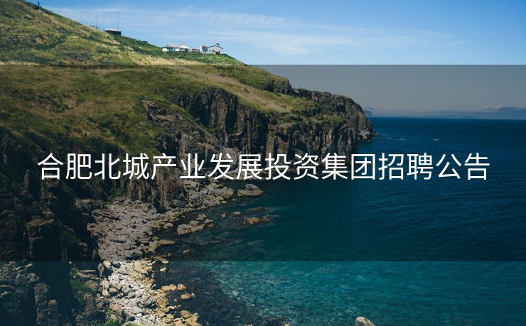 合肥北城产业发展投资集团招聘公告 合肥北城产业发展投资集团招聘公告