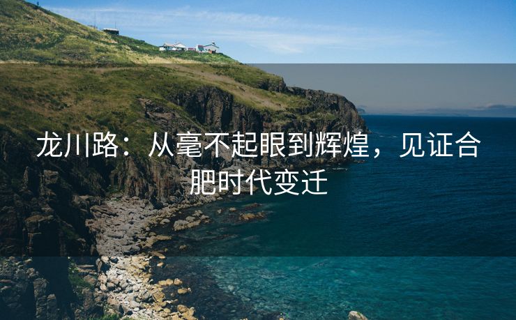 龙川路:从毫不起眼到辉煌,见证合肥时代变迁 龙川路:从毫不起眼到辉煌,见证合肥时代变迁