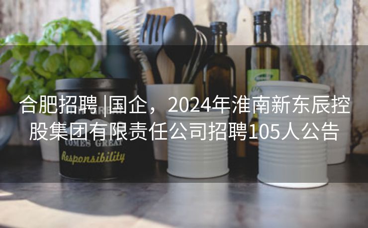 合肥招聘 |国企,2024年淮南新东辰控股集团有限责任公司招聘105人公告 合肥招聘 |国企,2024年淮南新东辰控股集团有限责任公司招聘105人公告
