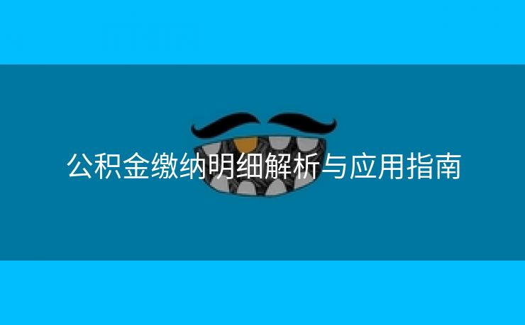 公积金缴纳明细解析与应用指南 公积金缴纳明细解析与应用指南
