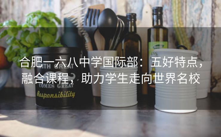 合肥一六八中学国际部:五好特点,融合课程,助力学生走向世界名校 合肥一六八中学国际部:五好特点,融合课程,助力学生走向世界名校