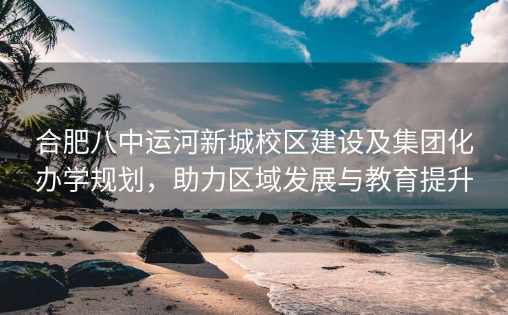合肥八中运河新城校区建设及集团化办学规划,助力区域发展与教育提升 合肥八中运河新城校区建设及集团化办学规划,助力区域发展与教育提升