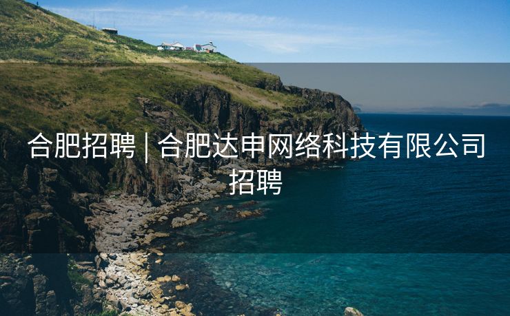 合肥招聘 | 合肥达申网络科技有限公司招聘 合肥招聘 | 合肥达申网络科技有限公司招聘