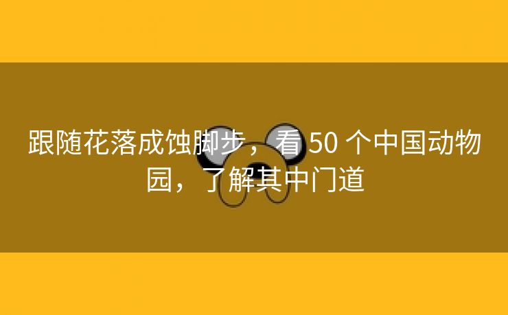 跟随花落成蚀脚步,看 50 个中国动物园,了解其中门道 跟随花落成蚀脚步,看 50 个中国动物园,了解其中门道