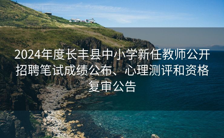 2024年度长丰县中小学新任教师公开招聘笔试成绩公布、心理测评和资格复审公告 2024年度长丰县中小学新任教师公开招聘笔试成绩公布、心理测评和资格复审公告