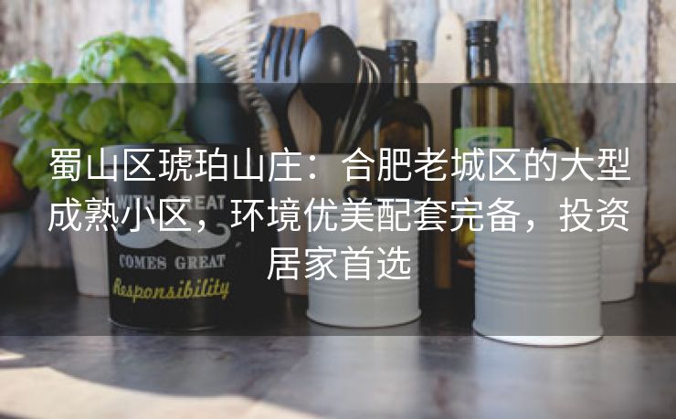 蜀山区琥珀山庄:合肥老城区的大型成熟小区,环境优美配套完备,投资居家首选 蜀山区琥珀山庄:合肥老城区的大型成熟小区,环境优美配套完备,投资居家首选