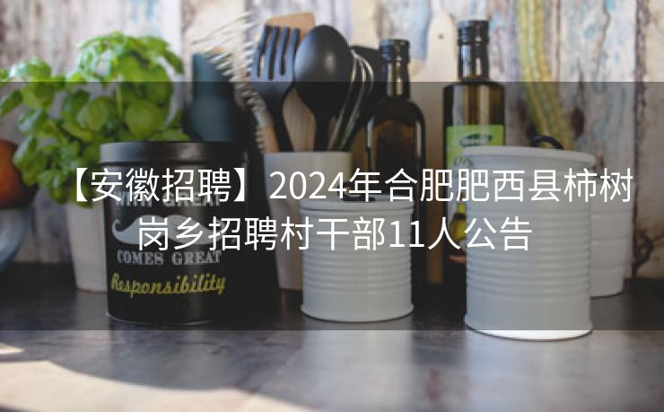 【安徽招聘】2024年合肥肥西县柿树岗乡招聘村干部11人公告 【安徽招聘】2024年合肥肥西县柿树岗乡招聘村干部11人公告