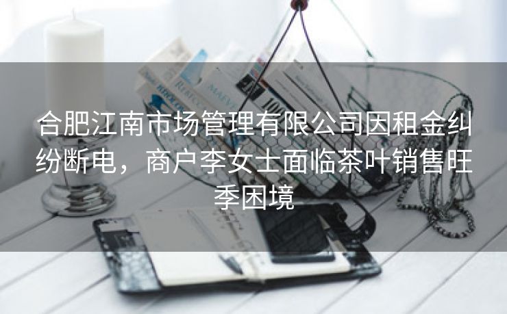 合肥江南市场管理有限公司因租金纠纷断电,商户李女士面临茶叶销售旺季困境 合肥江南市场管理有限公司因租金纠纷断电,商户李女士面临茶叶销售旺季困境