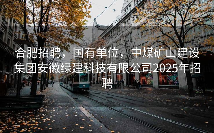 合肥招聘,国有单位,中煤矿山建设集团安徽绿建科技有限公司2025年招聘 合肥招聘,国有单位,中煤矿山建设集团安徽绿建科技有限公司2025年招聘