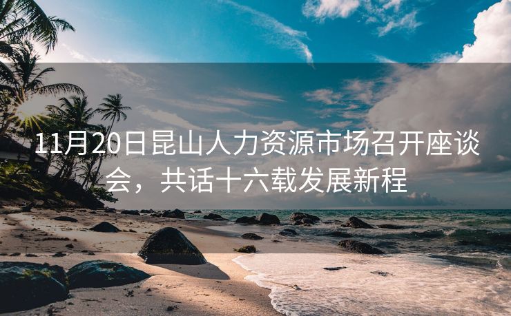 11月20日昆山人力资源市场召开座谈会,共话十六载发展新程 11月20日昆山人力资源市场召开座谈会,共话十六载发展新程